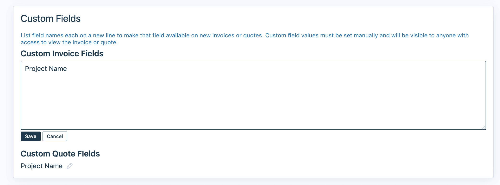 Adding Custom Fields