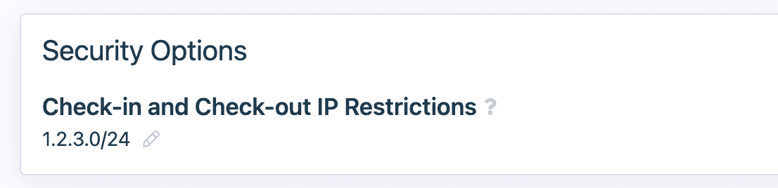 security options