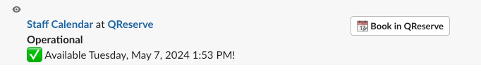 slack message return