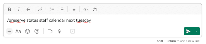 slack message example