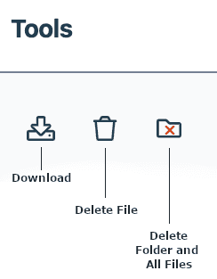 download or delete