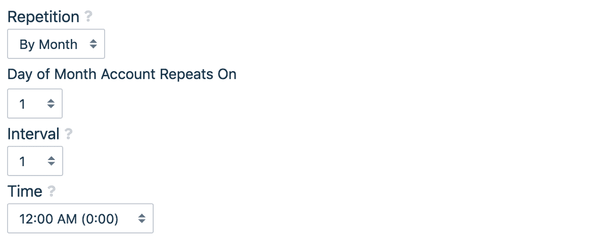 Creating Time-Limited and Recurring Time-Limited Accounts