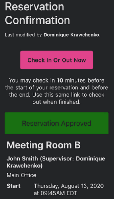 Meeting room and desk scheduling